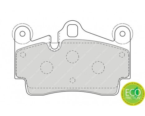 Brake Pad Set, disc brake PREMIER ECO FRICTION FDB1627 Ferodo, Image 4