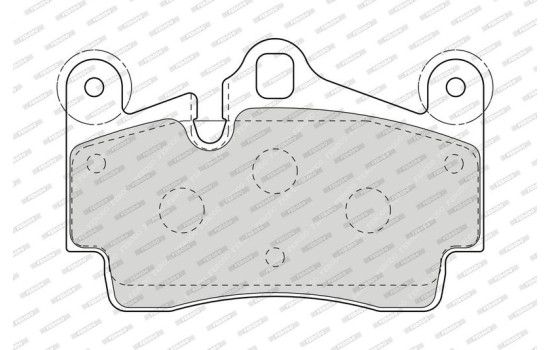 Brake Pad Set, disc brake PREMIER ECO FRICTION FDB1627 Ferodo, Image 4
