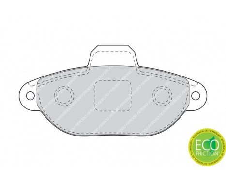 Brake Pad Set, disc brake PREMIER ECO FRICTION FDB1630 Ferodo, Image 3