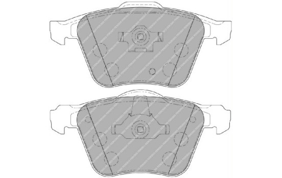 Brake Pad Set, disc brake PREMIER ECO FRICTION FDB1631 Ferodo, Image 2