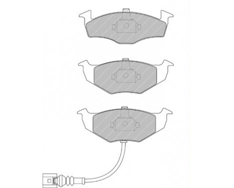 Brake Pad Set, disc brake PREMIER ECO FRICTION FDB1634 Ferodo, Image 2