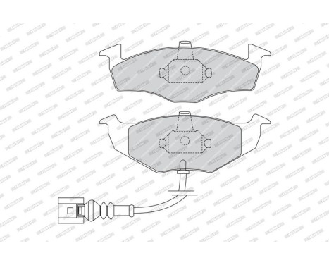 Brake Pad Set, disc brake PREMIER ECO FRICTION FDB1634 Ferodo, Image 4