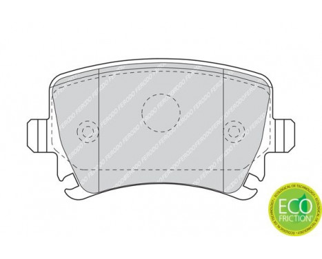 Brake Pad Set, disc brake PREMIER ECO FRICTION FDB1636 Ferodo, Image 3