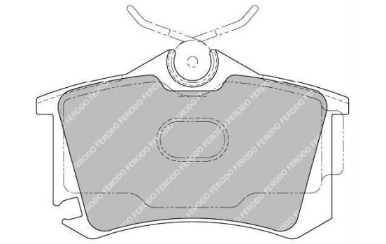 Brake Pad Set, disc brake PREMIER ECO FRICTION FDB1637 Ferodo, Image 2