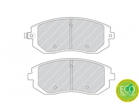 Brake Pad Set, disc brake PREMIER ECO FRICTION FDB1639 Ferodo, Image 3