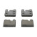 Brake Pad Set, disc brake PREMIER ECO FRICTION FDB164 Ferodo