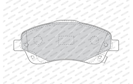 Brake Pad Set, disc brake PREMIER ECO FRICTION FDB1648 Ferodo, Image 4