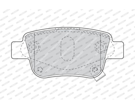 Brake Pad Set, disc brake PREMIER ECO FRICTION FDB1649 Ferodo, Image 4