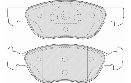 Brake Pad Set, disc brake PREMIER ECO FRICTION FDB1651 Ferodo, Image 2