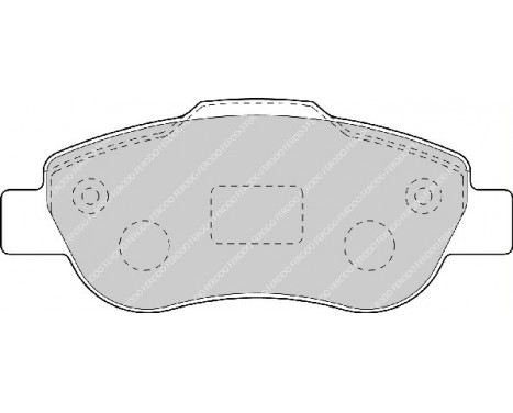 Brake Pad Set, disc brake PREMIER ECO FRICTION FDB1652 Ferodo, Image 2