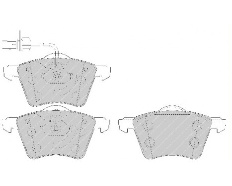 Brake Pad Set, disc brake PREMIER ECO FRICTION FDB1654 Ferodo, Image 2