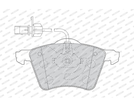 Brake Pad Set, disc brake PREMIER ECO FRICTION FDB1654 Ferodo, Image 4