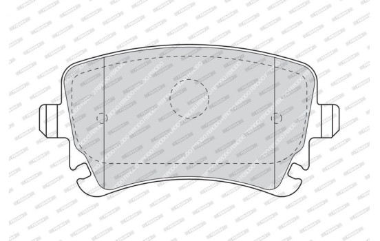 Brake Pad Set, disc brake PREMIER ECO FRICTION FDB1655 Ferodo, Image 3