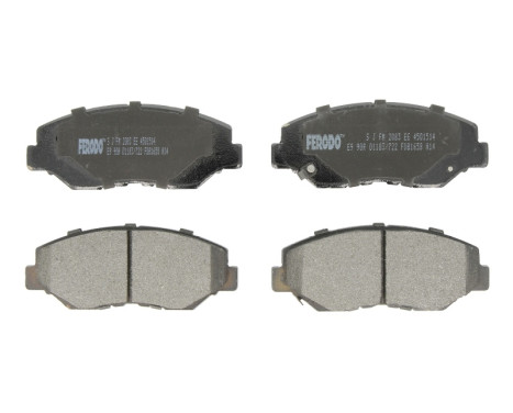 Brake Pad Set, disc brake PREMIER ECO FRICTION FDB1658 Ferodo