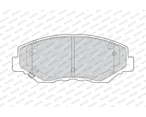 Brake Pad Set, disc brake PREMIER ECO FRICTION FDB1658 Ferodo, Image 3