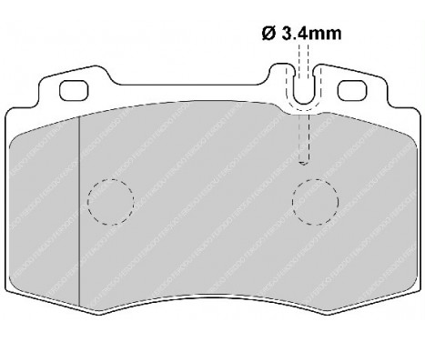 Brake Pad Set, disc brake PREMIER ECO FRICTION FDB1661 Ferodo, Image 2