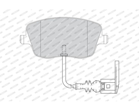 Brake Pad Set, disc brake PREMIER ECO FRICTION FDB1662 Ferodo, Image 3