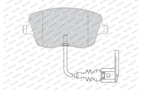 Brake Pad Set, disc brake PREMIER ECO FRICTION FDB1662 Ferodo, Image 3