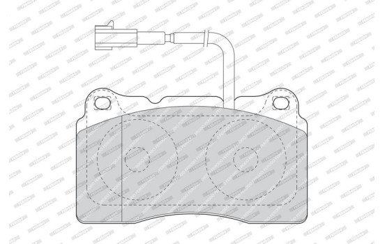 Brake Pad Set, disc brake PREMIER ECO FRICTION FDB1663 Ferodo, Image 4
