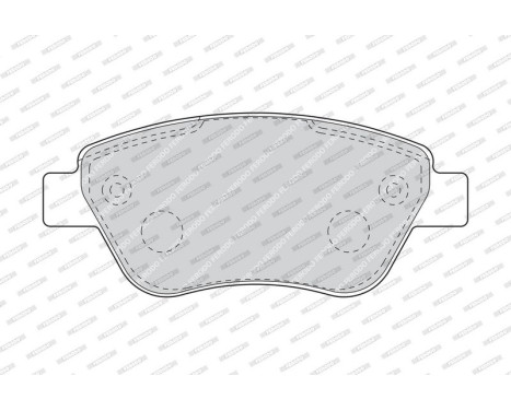 Brake Pad Set, disc brake PREMIER ECO FRICTION FDB1666 Ferodo, Image 4