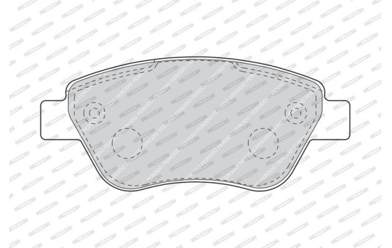 Brake Pad Set, disc brake PREMIER ECO FRICTION FDB1666 Ferodo, Image 4