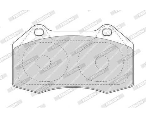 Brake Pad Set, disc brake PREMIER ECO FRICTION FDB1667 Ferodo, Image 3