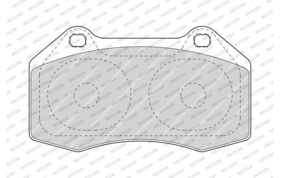 Brake Pad Set, disc brake PREMIER ECO FRICTION FDB1667 Ferodo, Image 3