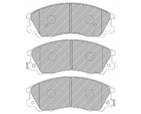 Brake Pad Set, disc brake PREMIER ECO FRICTION FDB1670 Ferodo, Image 2