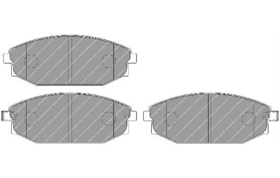 Brake Pad Set, disc brake PREMIER ECO FRICTION FDB1671 Ferodo, Image 2