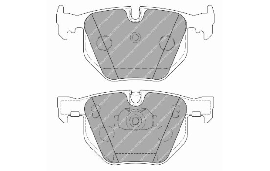 Brake Pad Set, disc brake PREMIER ECO FRICTION FDB1673 Ferodo, Image 2