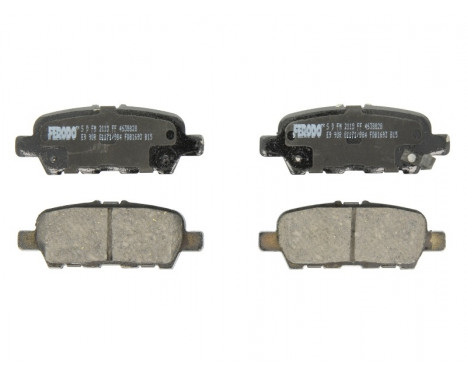 Brake Pad Set, disc brake PREMIER ECO FRICTION FDB1693 Ferodo