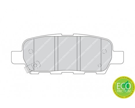 Brake Pad Set, disc brake PREMIER ECO FRICTION FDB1693 Ferodo, Image 2