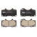 Brake Pad Set, disc brake PREMIER ECO FRICTION FDB1698 Ferodo