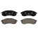 Brake Pad Set, disc brake PREMIER ECO FRICTION FDB1702 Ferodo