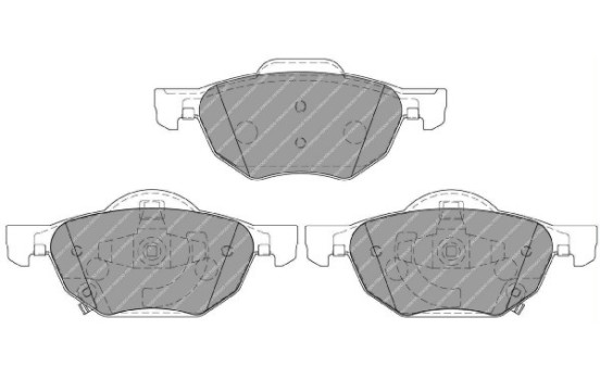 Brake Pad Set, disc brake PREMIER ECO FRICTION FDB1704 Ferodo, Image 2