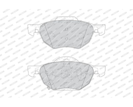 Brake Pad Set, disc brake PREMIER ECO FRICTION FDB1704 Ferodo, Image 4
