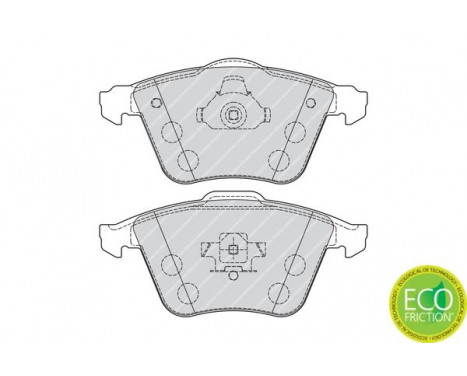 Brake Pad Set, disc brake PREMIER ECO FRICTION FDB1706 Ferodo, Image 2