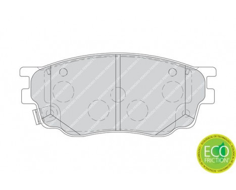 Brake Pad Set, disc brake PREMIER ECO FRICTION FDB1707 Ferodo, Image 2