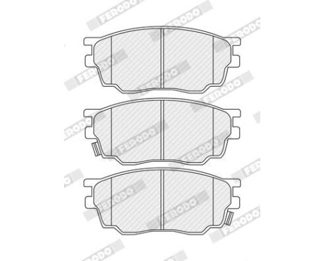 Brake Pad Set, disc brake PREMIER ECO FRICTION FDB1707 Ferodo, Image 2