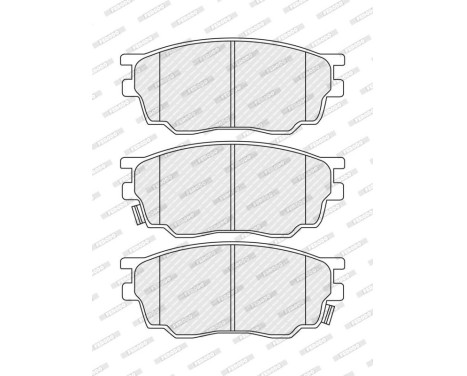 Brake Pad Set, disc brake PREMIER ECO FRICTION FDB1707 Ferodo, Image 3