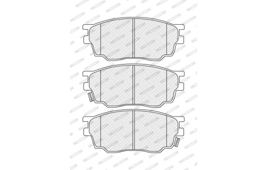 Brake Pad Set, disc brake PREMIER ECO FRICTION FDB1707 Ferodo, Image 3