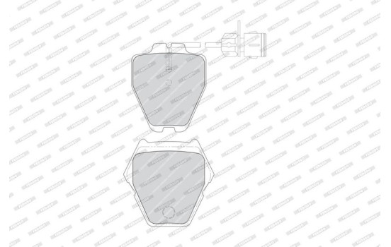 Brake Pad Set, disc brake PREMIER ECO FRICTION FDB1710 Ferodo, Image 4