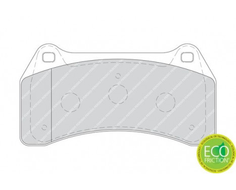 Brake Pad Set, disc brake PREMIER ECO FRICTION FDB1712 Ferodo, Image 2