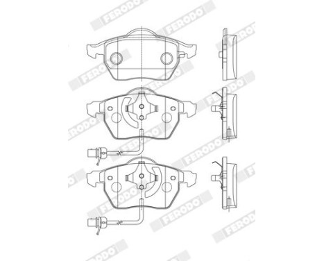 Brake Pad Set, disc brake PREMIER ECO FRICTION FDB1717 Ferodo, Image 4