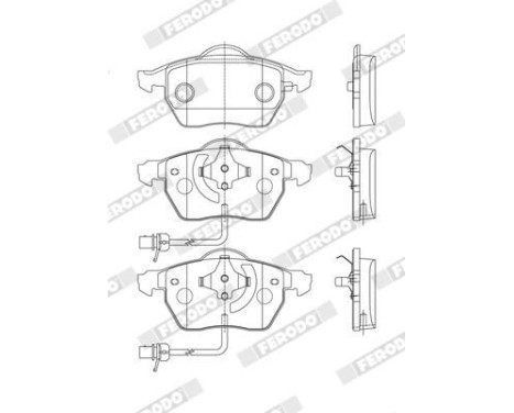 Brake Pad Set, disc brake PREMIER ECO FRICTION FDB1717 Ferodo, Image 4