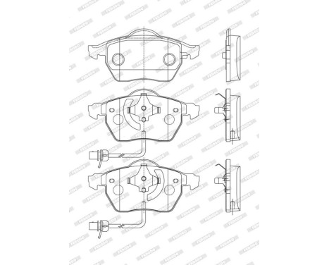 Brake Pad Set, disc brake PREMIER ECO FRICTION FDB1717 Ferodo, Image 4