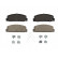 Brake Pad Set, disc brake PREMIER ECO FRICTION FDB1721 Ferodo