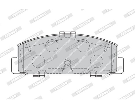Brake Pad Set, disc brake PREMIER ECO FRICTION FDB1721 Ferodo, Image 4