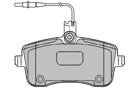 Brake Pad Set, disc brake PREMIER ECO FRICTION FDB1725 Ferodo, Image 2