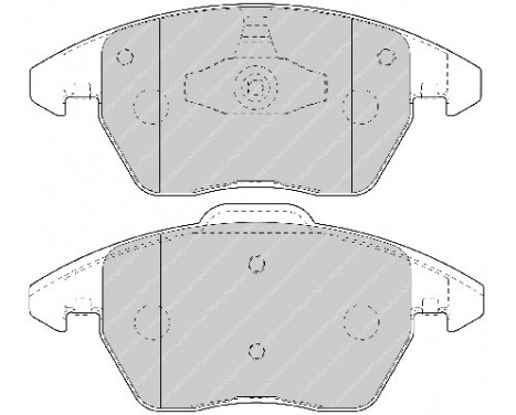 Brake Pad Set, disc brake PREMIER ECO FRICTION FDB1728 Ferodo